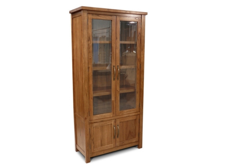 Stonybrook Mountain Ash Hardwood Display Cabinet Bookcase