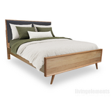 Malou American Oak Queen Bed