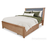 Harper Ash Timber Queen Bed WITH STORAGE