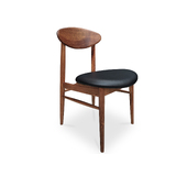 Oliver Mid Century Design Dining Chair - Tasmanian Blackwood - Black Upholstered Seat