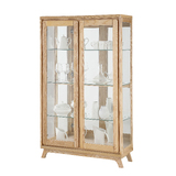 Kyoto Small Ash Hardwood Display Cabinet - Natural