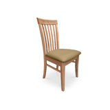 Matilda Messmate Timber Dining Chair - Upholstered Seat LATTE