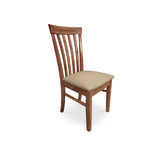 Matilda Blackwood Timber Dining Chair - Upholstered Seat PAPERBARK