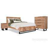 South Wharf Herringbone Tallboy Bedroom Package QUEEN 