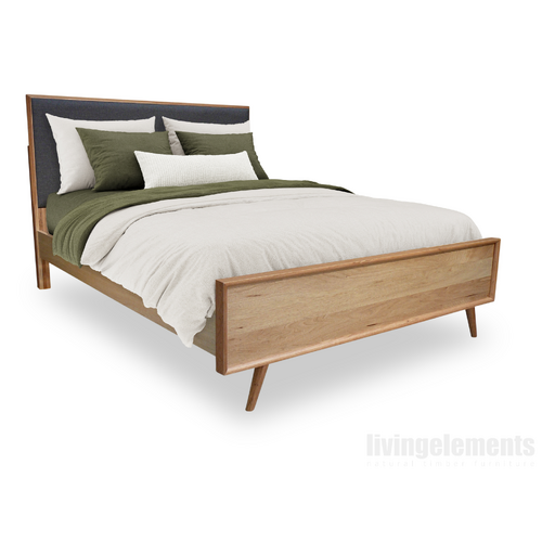 Malou American Oak Queen Bed