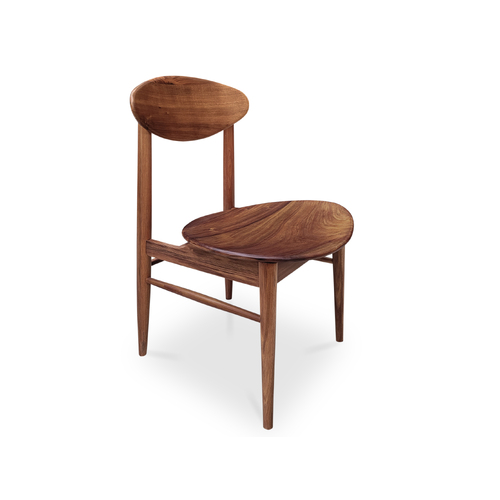 Oliver Mid Century Design Dining Chair - Tasmanian Blackwood - Solid Seat