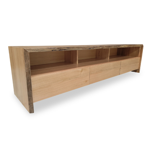 Botany Live Edge Messmate 2000 Open Shelf TV Unit