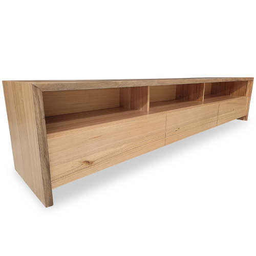 Botany Live Edge Messmate 2400 Open Shelf TV Unit