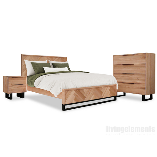 South Wharf Herringbone Tallboy Bedroom Package