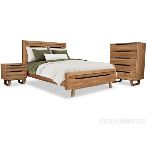 Axel Tasmanian Oak Tallboy Bedroom Package