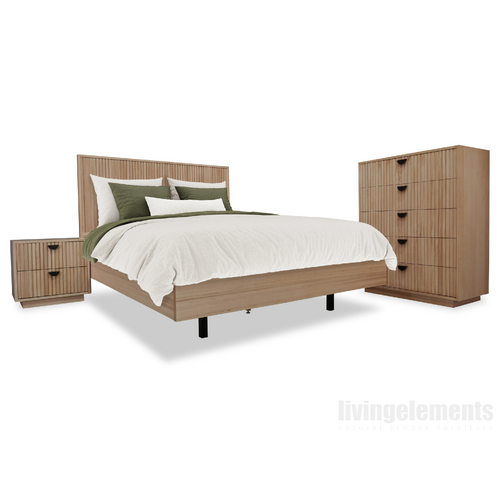 Kiara Sydney Blue Gum Tallboy Bedroom Package