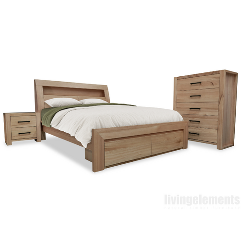 Marlo Sydney Blue Gum Tallboy Bedroom Package